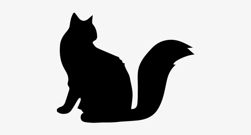 Personalized Cat Silhouette Treat Jar - Cat Silhouette, transparent png