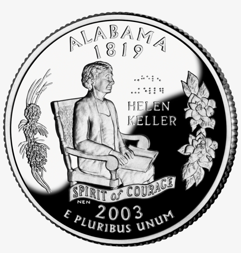 Alabama Quarter - Alabama State Quarter, transparent png