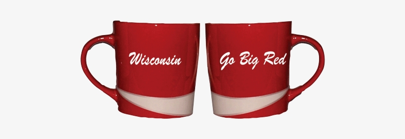 Go Big Red/wisconsin Red Mug With White Swoosh 16 Oz - I Like His Beard, I Like Her Butt Couples Mug Funny, transparent png
