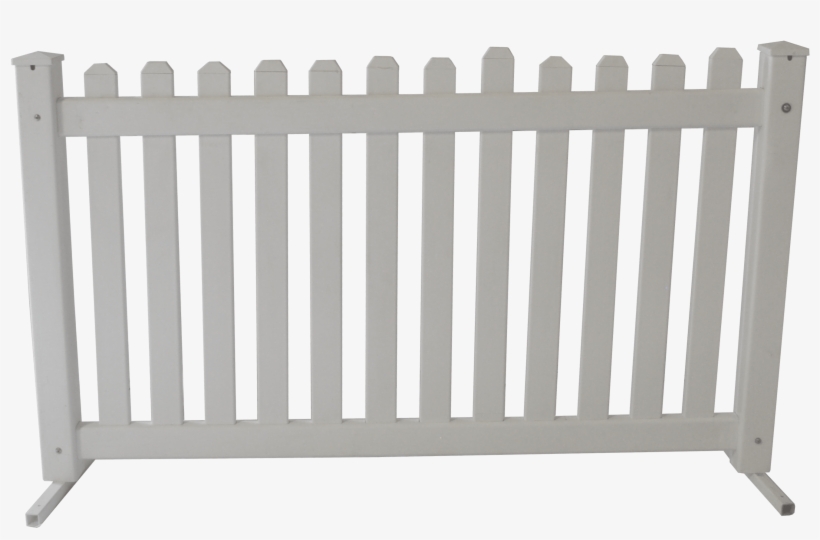 White Resin Picket Fence - Fence, transparent png