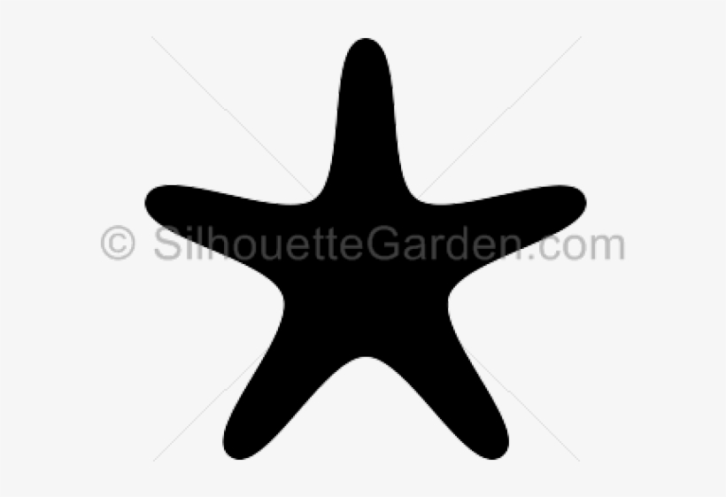 Starfish Clipart Tropical - Starfish Silhouette, transparent png