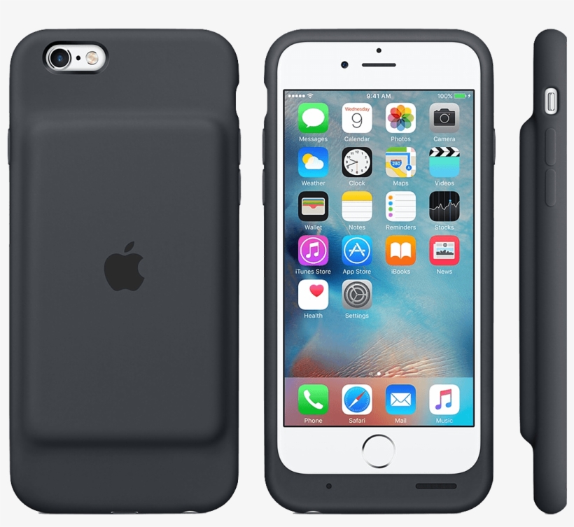 Iphone 6s Smart Battery Case, Charcoal Gray - Iphone 6s Charge Case, transparent png