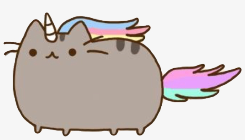 Pusheen Cat Unicorn Grey Whiskers Horn Hair Colors - Pusheen The Cat, transparent png