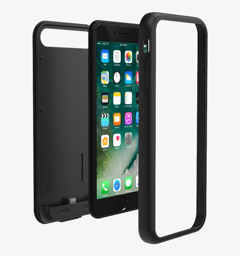 Tamo Battery Case For Iphone 7 Plus Stylish, Durable, - Iphone Jet Black Battery Case, transparent png
