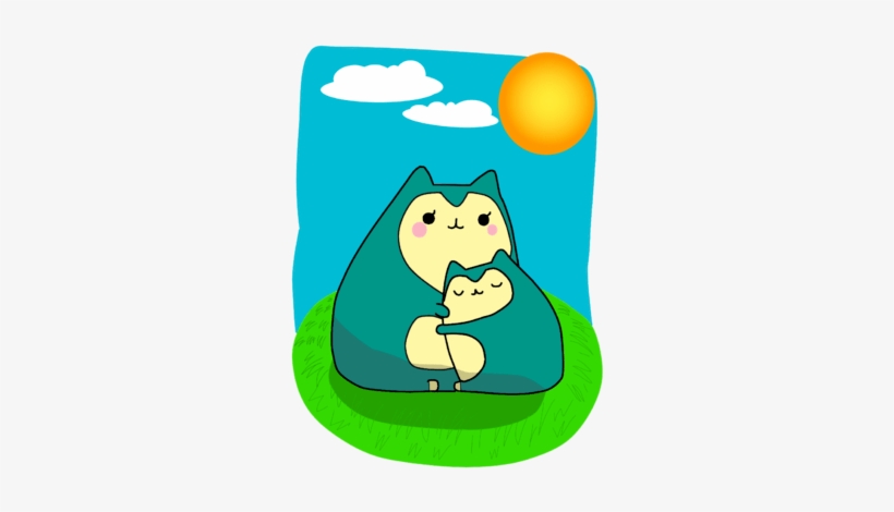 Mom Pusheen Snorlax - Medibang Inc., transparent png