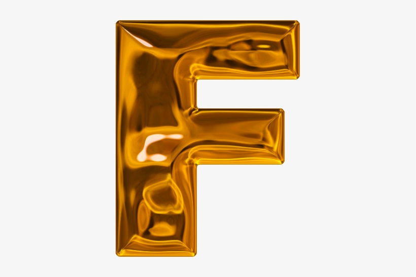 Etc > Presentations Etc Home > Alphabets > Themed Letters - F Letter In Gold, transparent png