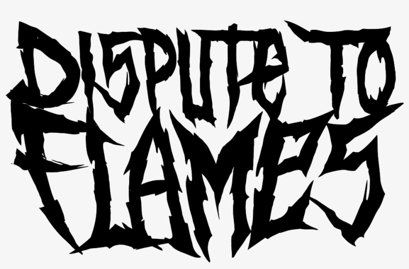 Dispute To Flames Logo Black Tshirt Dispute To Flames - T-shirt, transparent png