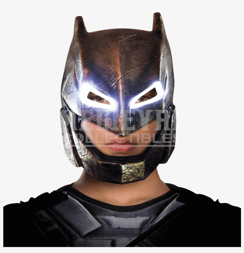 Adult Armoured Batman Light-up Mask - Armored Batman Mask, transparent png