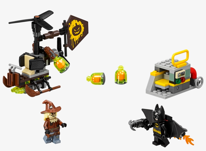 Lego Batman Movie - Lego Scarecrow Fearful Face Off, transparent png