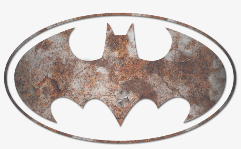 Batman Heavy Rust Logo Juniors T-shirt - Batman Signal No Background, transparent png