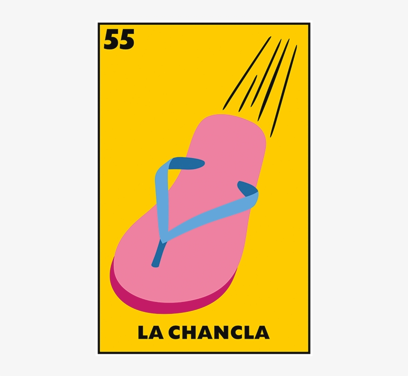 Loteria Card La Chancla, transparent png