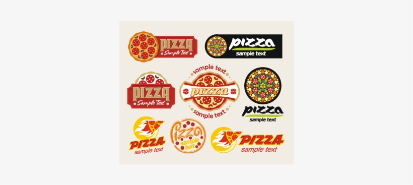 Vector Logo Cartoon Pizza Logo Template - Pizza Logo Template, transparent png