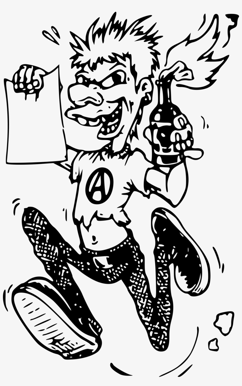 This Free Icons Png Design Of Punk With Molotov Cocktail, transparent png