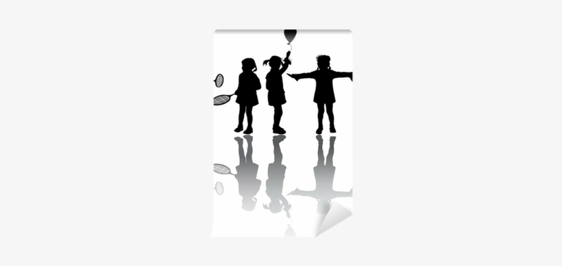 Kids Silhouette, transparent png