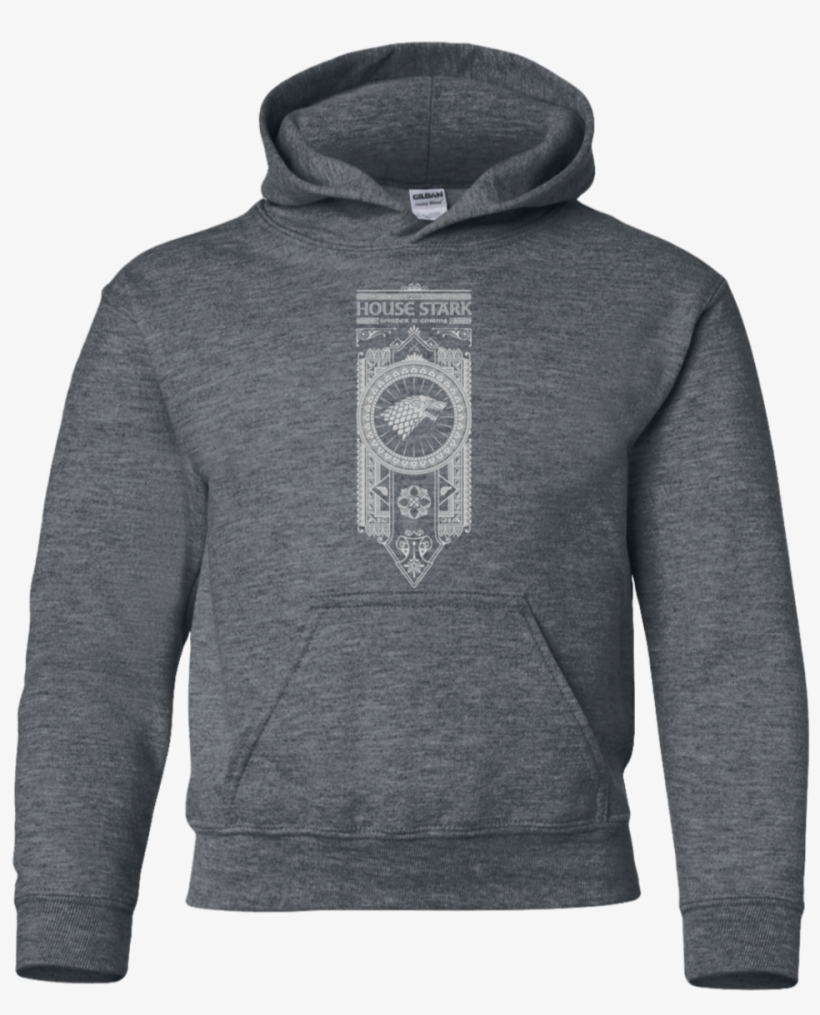House Stark White Youth Hoodie - Gear Engineering (youth Sizes), transparent png