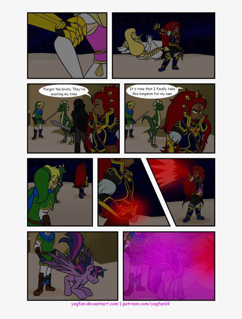 Yogfan, Comic, Comic - Link Zelda And Twilight Sparkle Comic Derpibooru, transparent png