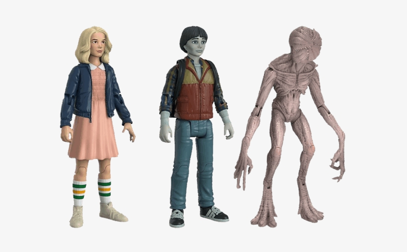 Eleven With Wig, Upside Down Will & Demogorgon Nycc17 - Eleven Stranger Things Demogorgon, transparent png