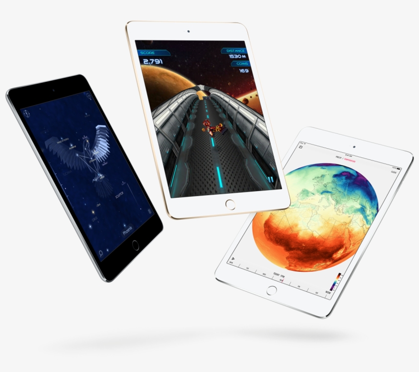Apple Ipad Mini 4 - Wi-fi + 4g - 16 Gb - Gold - 7.9", transparent png