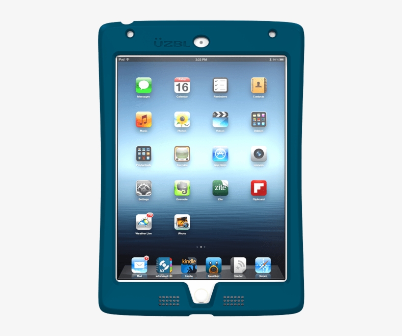 Airwave Mini 4 0005 Mini Airwave 4 Blue Front W - Otterbox Defender Ipad 2017, transparent png