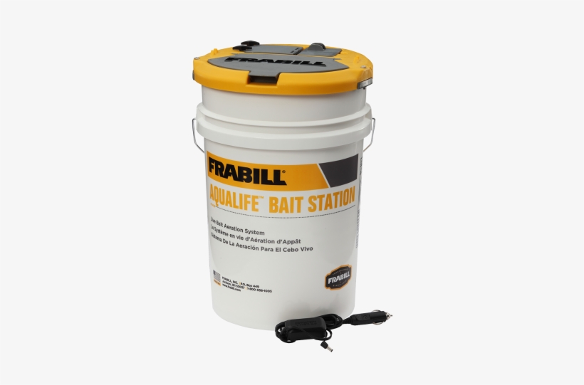 Frabill Aqualife Bait Station Bucket - Frabill 1469 Aqua-life Bait Station 6-gallon, transparent png