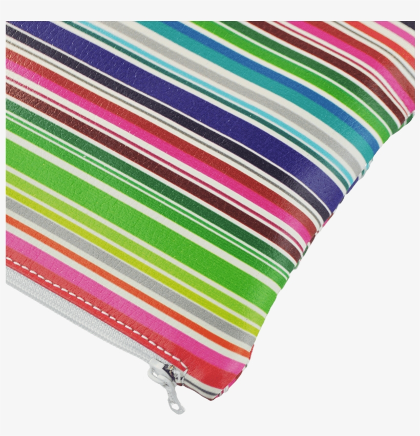 Zipped Closure Belt Bag Multicolor Horizontal Stripes - Coin Purse, transparent png