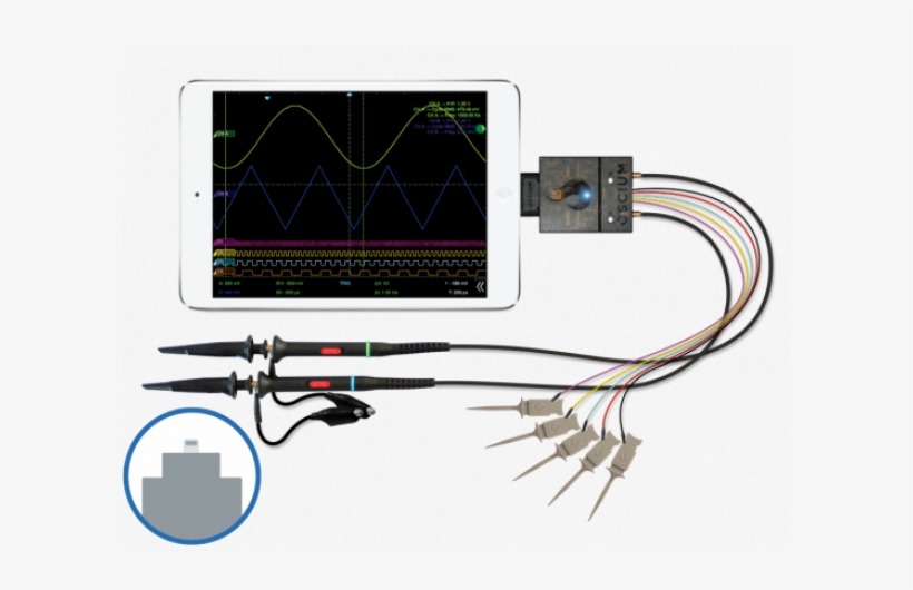 Imso-204l Ipadmini - Oscium Imso-104, 5 Mhz, 1 Analog 4 Digital Mixed Signal, transparent png