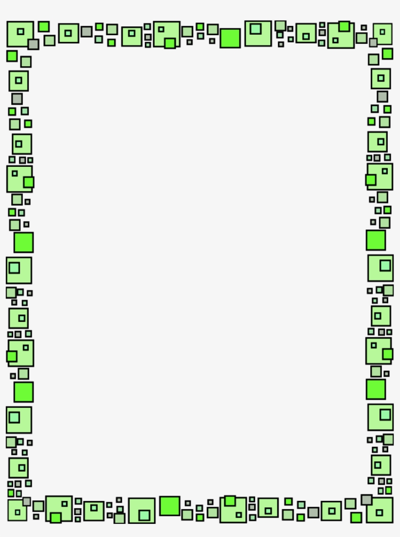 Green Frame Png Download Image - Frame Pink Heart Border Transparent, transparent png