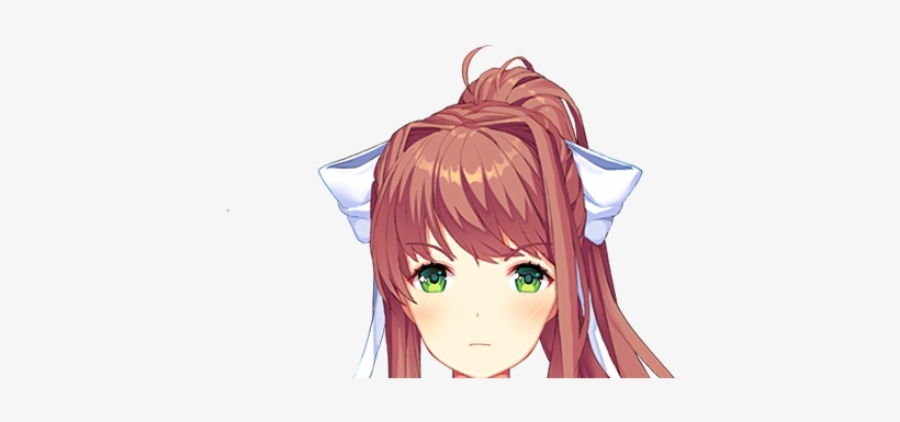 Funyou - Doki Doki Literature Club Monika, transparent png