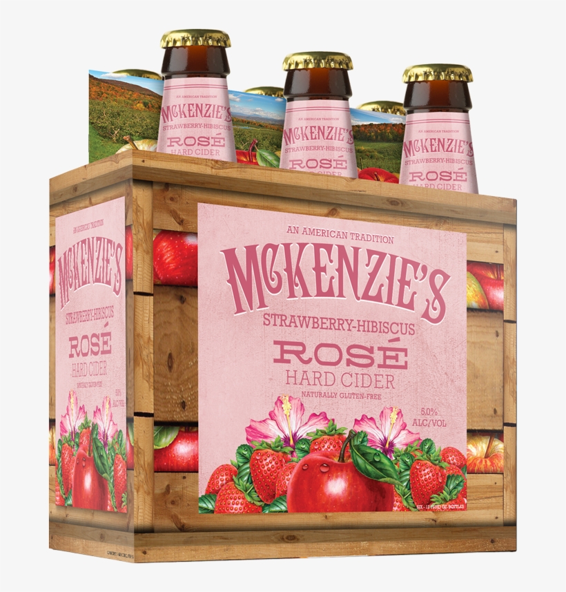 Six-pack - Rose - Mckenzie's Hard Cider, transparent png