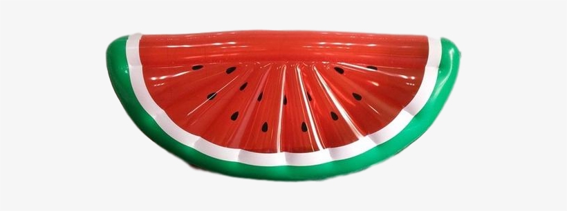 Inflatable Watermelon Half Slice Pool Floatie - Watermelon, transparent png