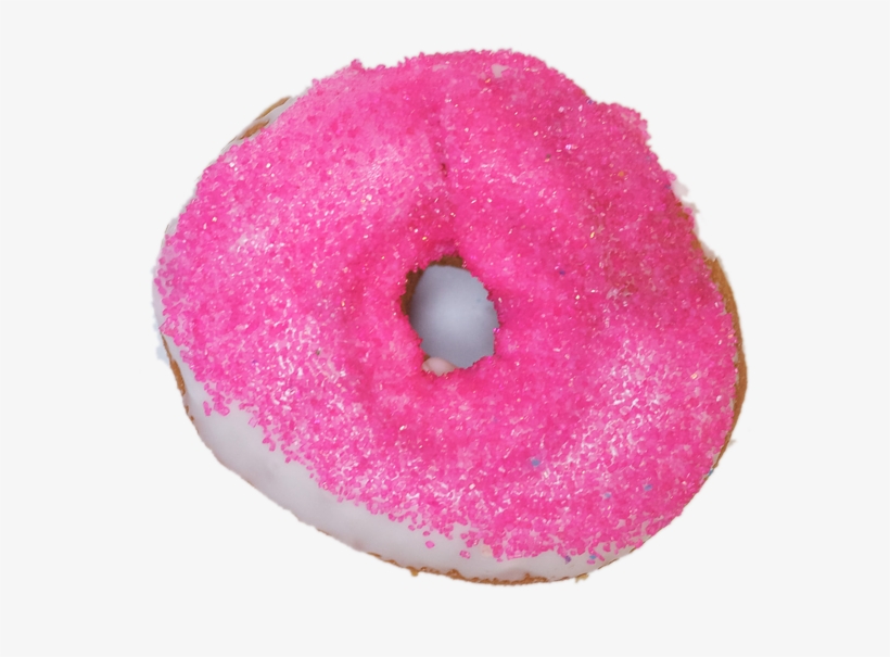 Sugared Vanilla Donut - Doughnut, transparent png