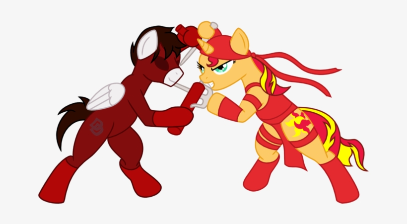 Samuraicore, Clothes, Costume, Daredevil, Elektra, - Nightmare Night Sunset Shimmer, transparent png