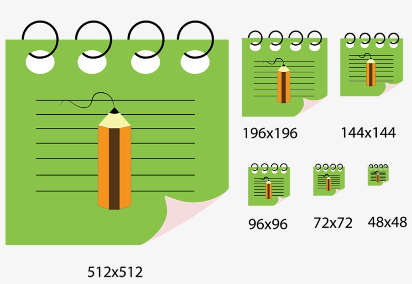 Drawable Notepad Icon Size - Icon, transparent png
