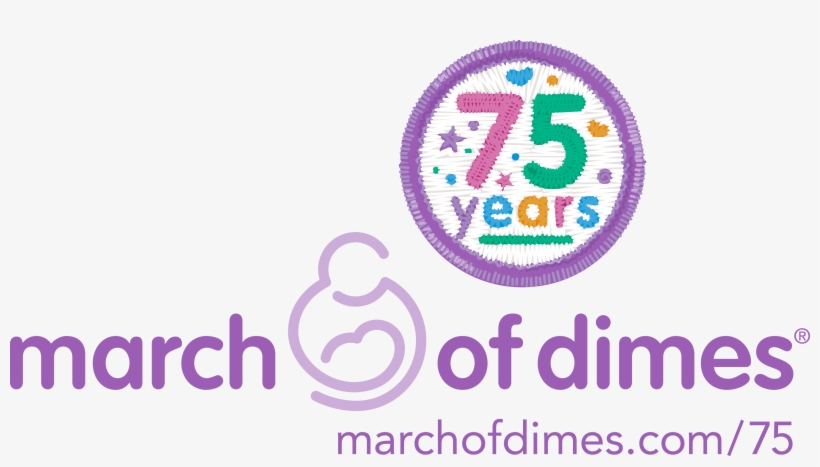 The March Of Dimes - March Of Dimes 75th Anniversary, transparent png