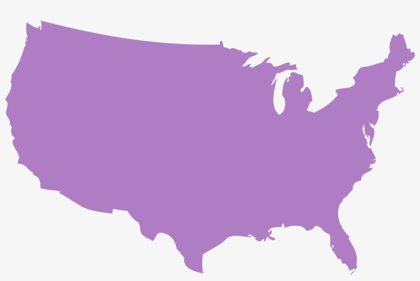 Map Showing Where March Of Dimes Prematurity Research - United States Silhouette Free, transparent png