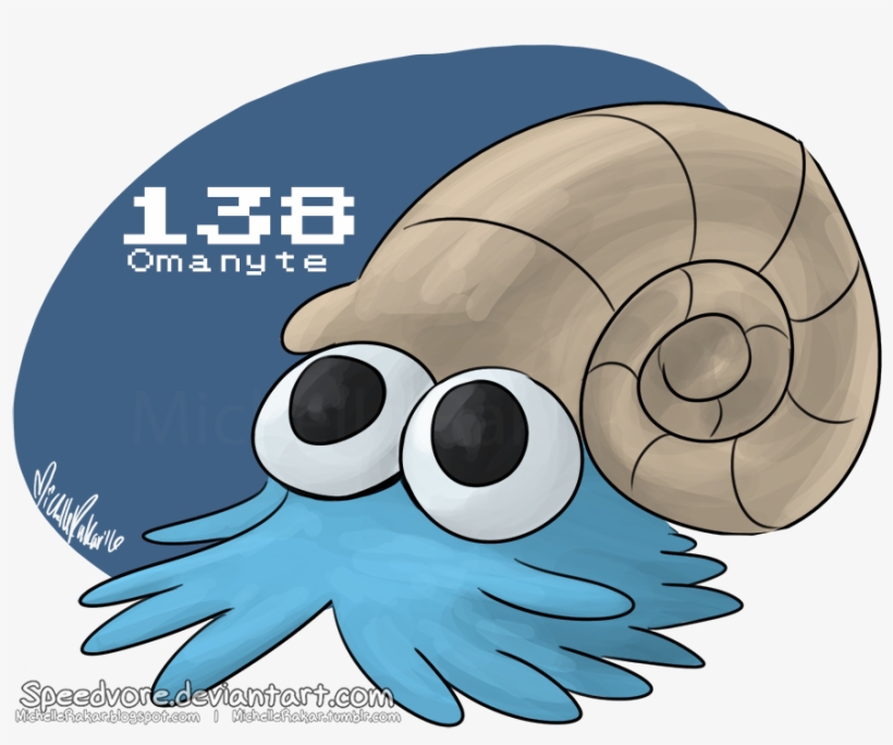 Download Pokémon Clipart Omanyte Kabuto Pokémon Fish - Omanyte, transparent png