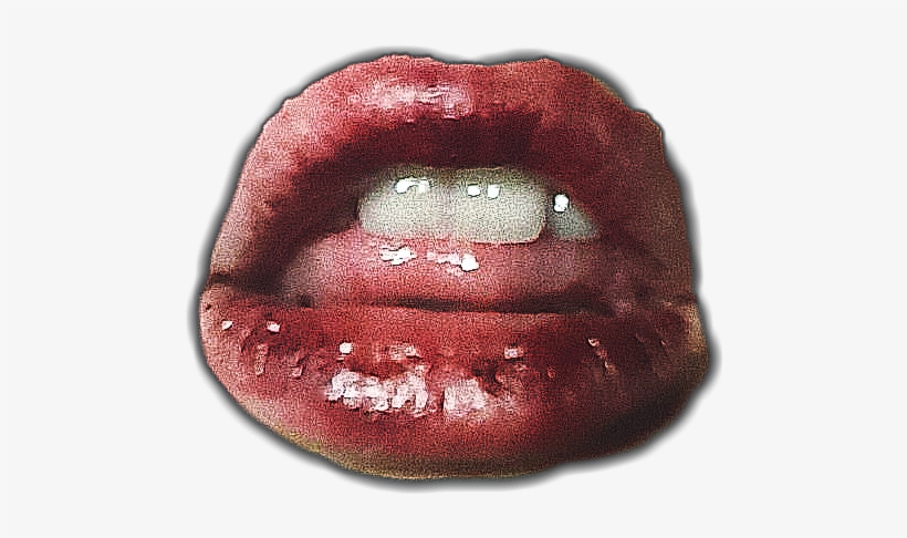 Mouth Bloodymouth Teeth Lips Tounge - Tongue, transparent png