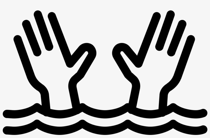 It's A Logo Of Two Lines Of Waves With Two Hands Coming - Need Icon, transparent png