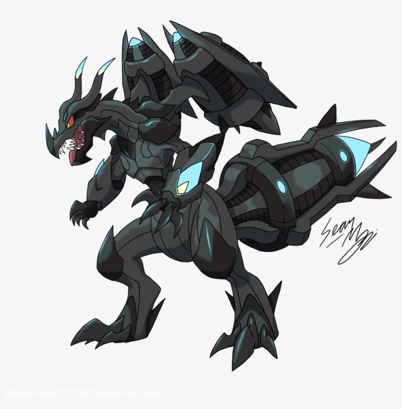 563kib, 1280x1268, Mega Zekrom - Mega Reshiram And Zekrom, transparent png