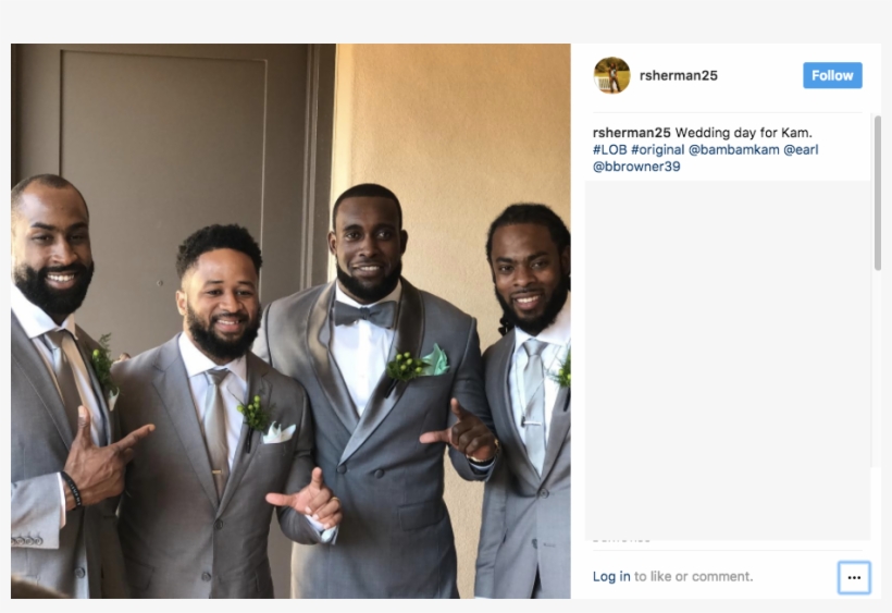 Congrats Kam And Tiffany - Kam Chancellor, transparent png