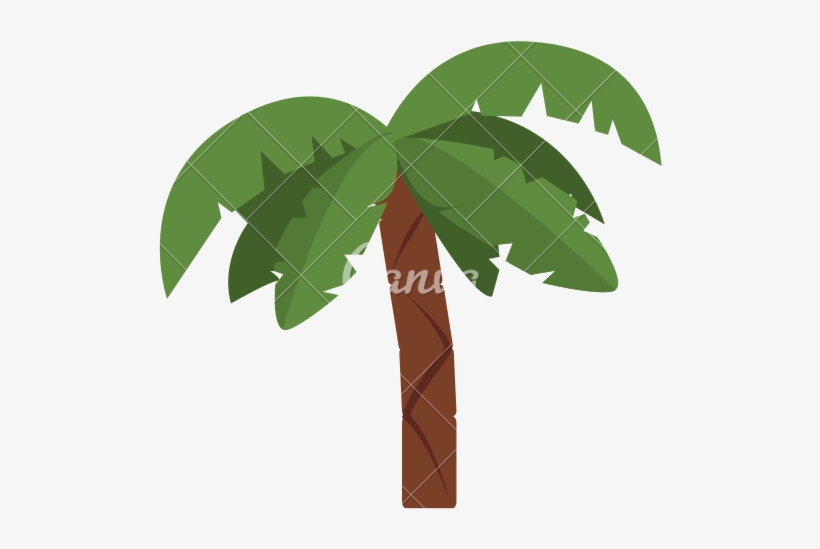 Palm Tree Clipart Icon - Vector Graphics, transparent png