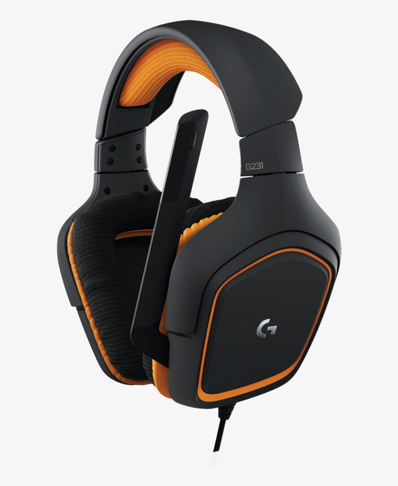 Previous - Next - Logitech G231 Prodigy Headset, transparent png