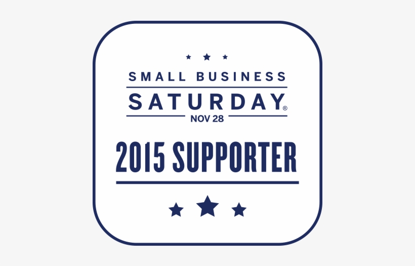 Badge White - Small Business Saturday November 24, transparent png