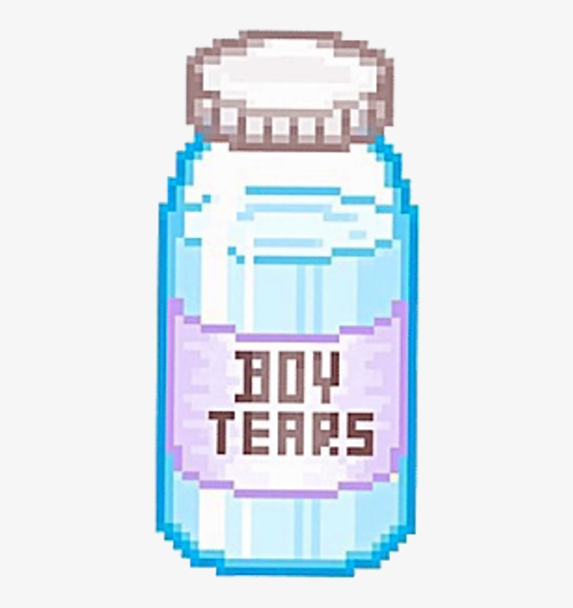 Clipart Freeuse Download Bottle Boy Boytears Pixelart - Pastel Goth Transparent Stickers, transparent png