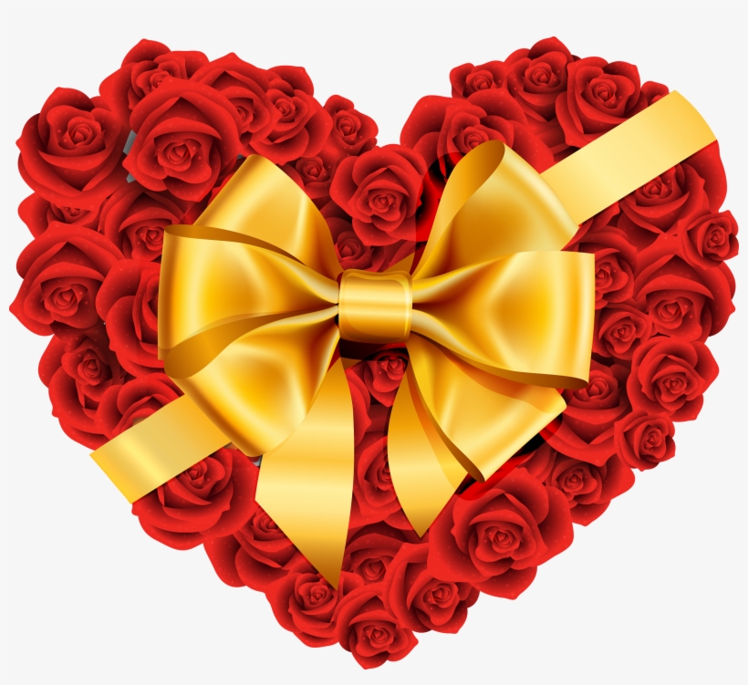 Heart Of Roses Png, transparent png