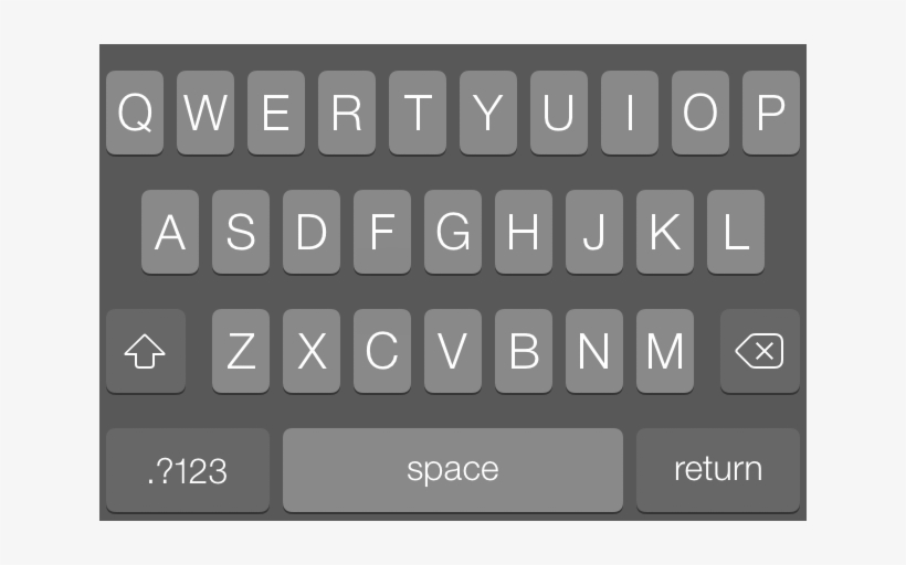 Download Transparent Ios Keyboard Png Iphone Onscreen Keyboard PNGkit