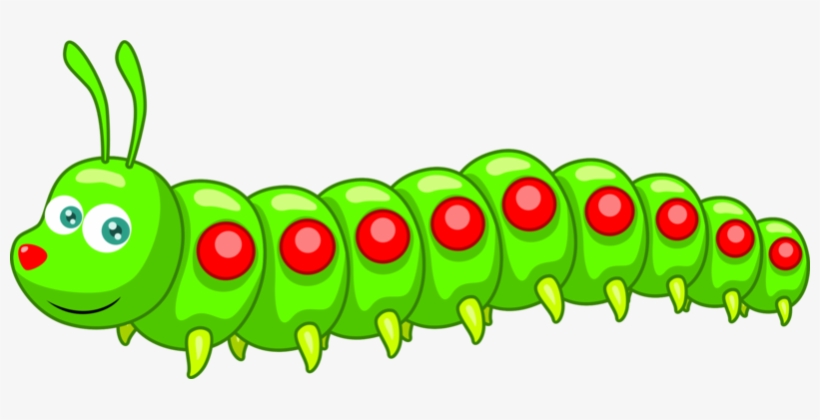 Caterpillar Vegetable Fruit Plant Stem Firkin - Clip Art, transparent png