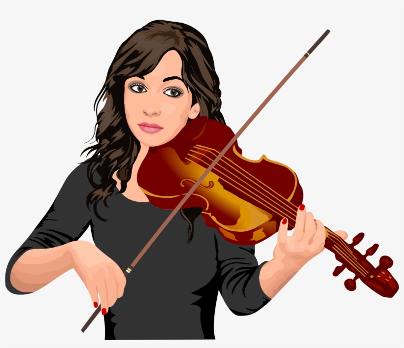 Clipart Resolution 2303*1875 - Playing Violin Clipart, transparent png