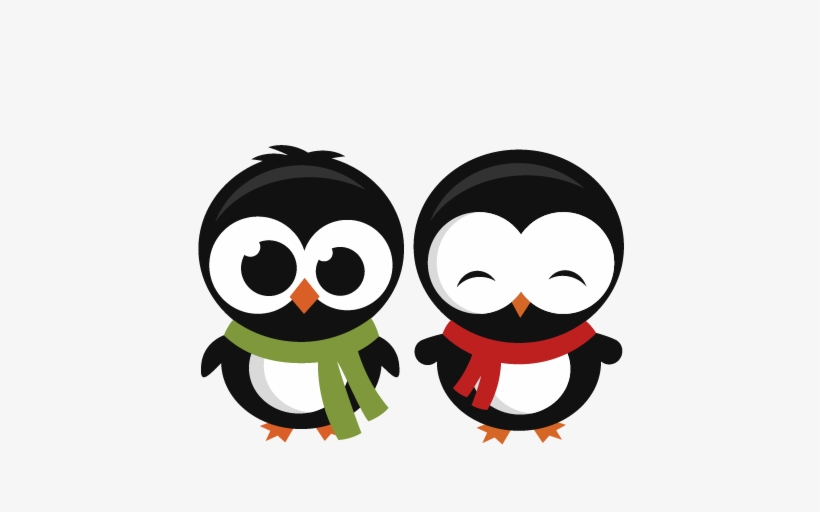 Penguin Set Svg Cutting Files For Scrapbooking Winter - Scalable Vector Graphics, transparent png
