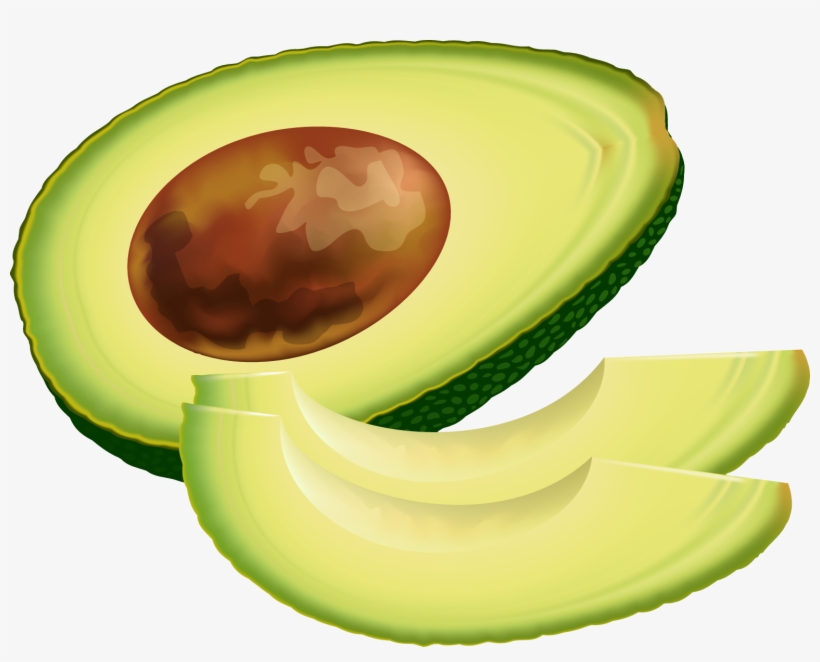 Fruit Clip Art Graphics - Avocado Clip Art Free, transparent png